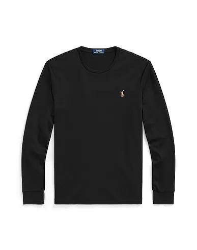Black Jersey T-shirt CUSTOM SLIM SOFT COTTON TEE
