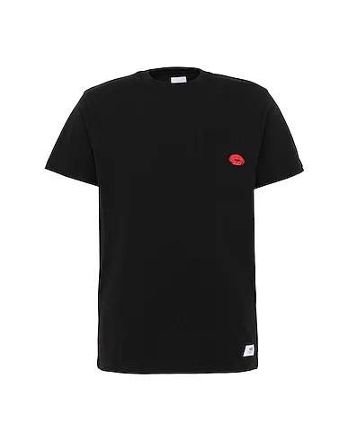 Black Jersey T-shirt MN ANAHEIM LIPS POCKET TEE
