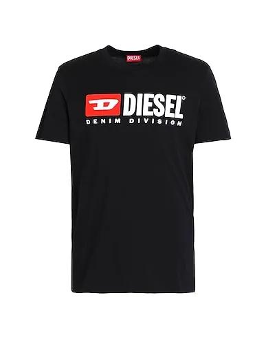 Black Jersey T-shirt T-DIEGOR-DIV
