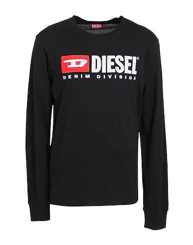 Black Jersey T-shirt T-JUST-LS-DIV
