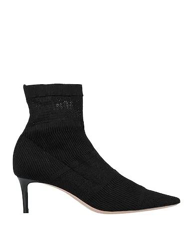 Black Knitted Ankle boot