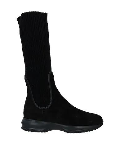 Black Knitted Boots
