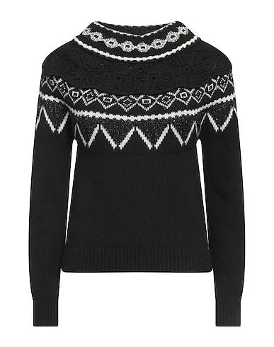 Black Knitted Cashmere blend