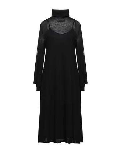 Black Knitted Midi dress