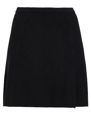 Black Knitted Mini skirt VISCOSE BLEND KNIT MINI SKIRT
