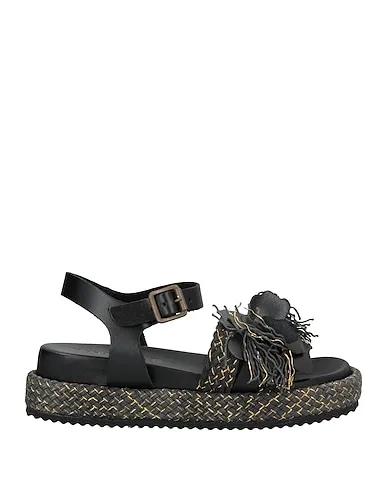 Black Knitted Sandals