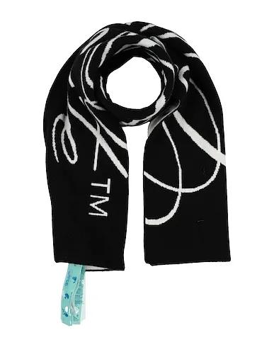 Black Knitted Scarves and foulards