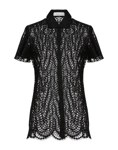 Black Lace Lace shirts & blouses