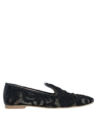 Black Lace Loafers