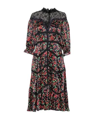 Black Lace Midi dress