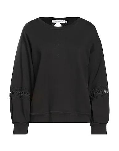 Black Lace Sweatshirt