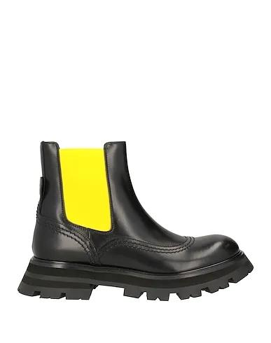 Black Leather Ankle boot