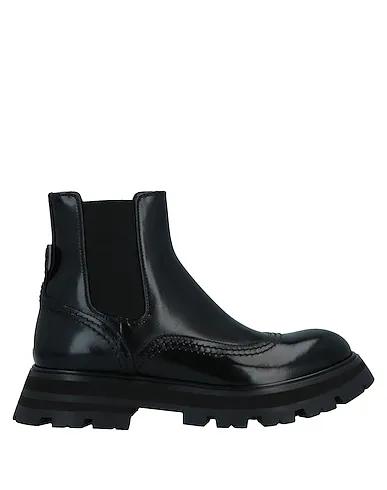 Black Leather Ankle boot