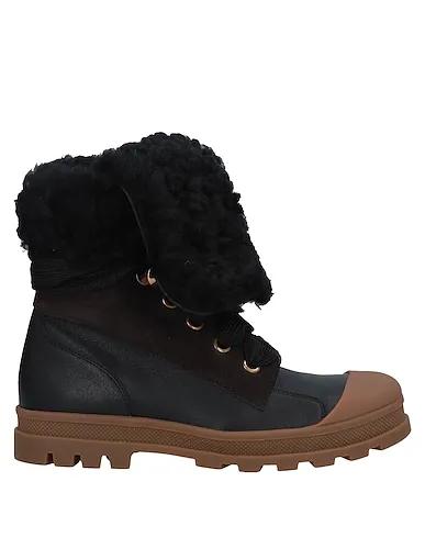 Black Leather Ankle boot