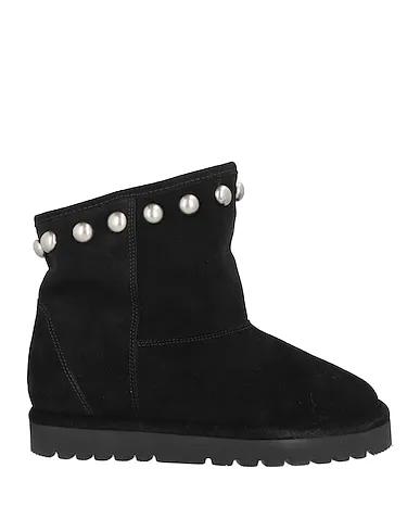 Black Leather Ankle boot