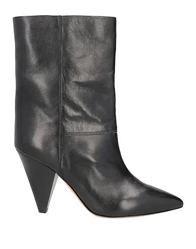 Black Leather Ankle boot