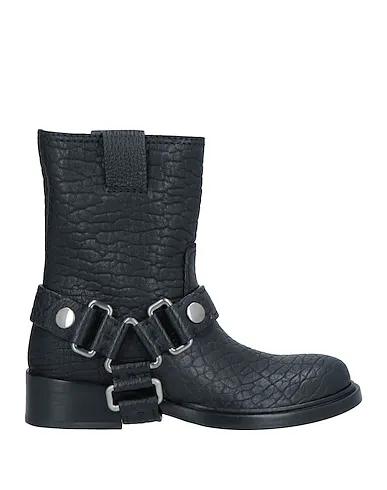 Black Leather Ankle boot