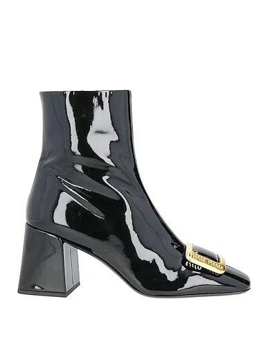 Black Leather Ankle boot