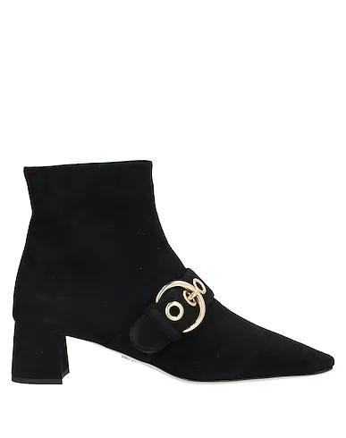 Black Leather Ankle boot