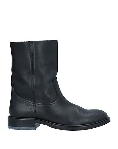 Black Leather Ankle boot