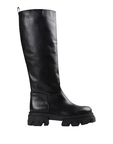 Black Leather Biker boots