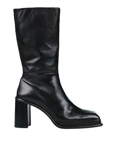 Black Leather Boots ABRIL BLACK
