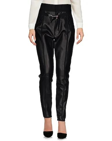 Black Leather Casual pants