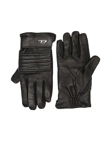 Black Leather Gloves