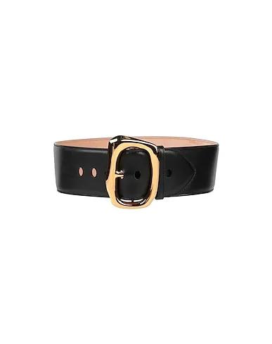 Black Leather High-waist belt