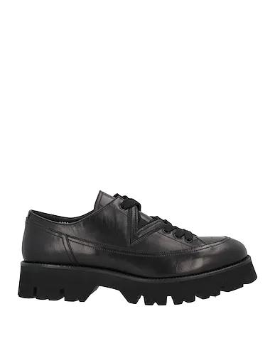Black Leather Laced shoes