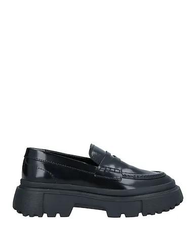 Black Leather Loafers