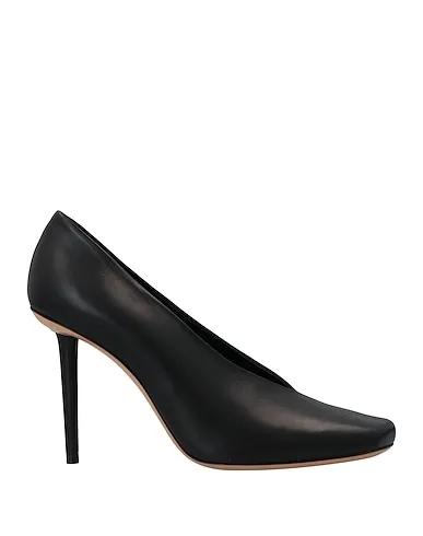 Black Leather Pump