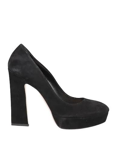 Black Leather Pump
