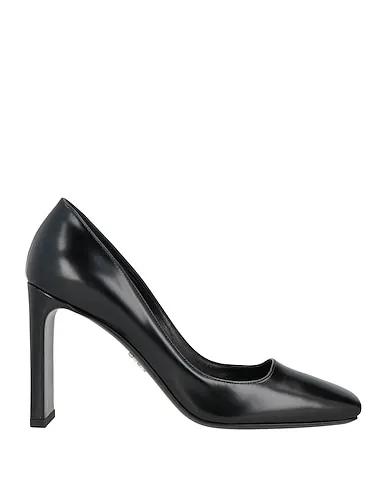 Black Leather Pump
