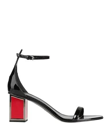 Black Leather Sandals