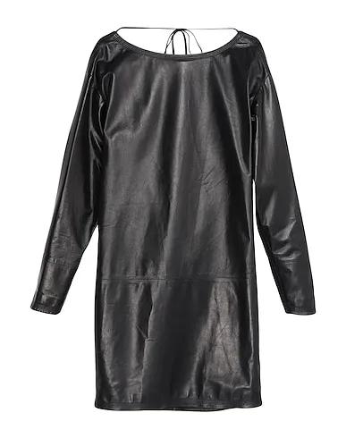 Black Leather Short dress