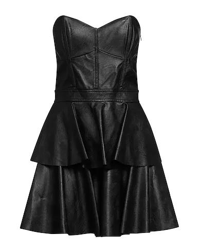 Black Leather Short dress