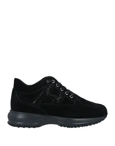 Black Leather Sneakers