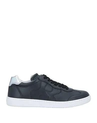 Black Leather Sneakers