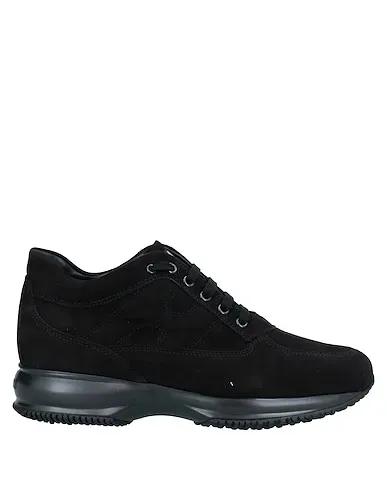 Black Leather Sneakers