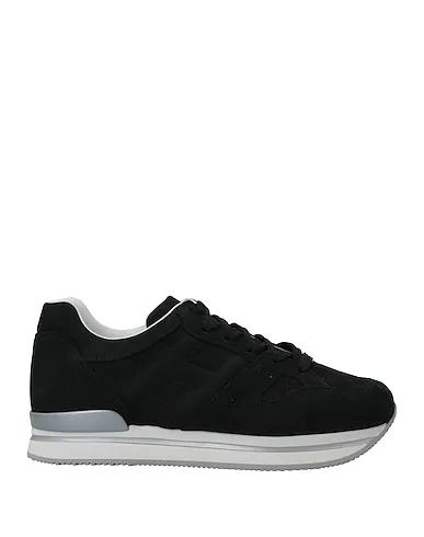 Black Leather Sneakers