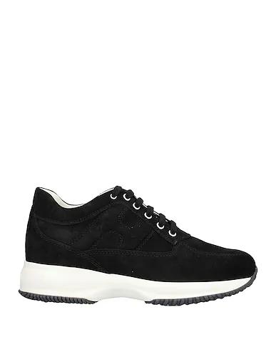 Black Leather Sneakers