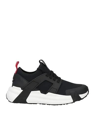 Black Leather Sneakers