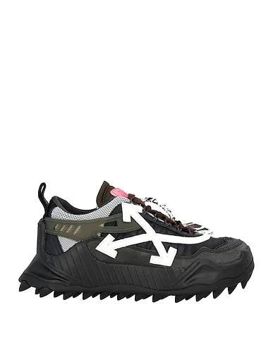 Black Leather Sneakers