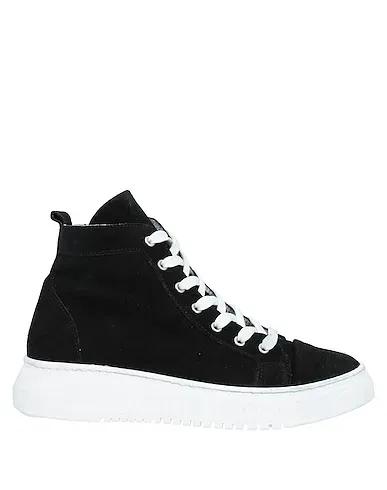 Black Leather Sneakers