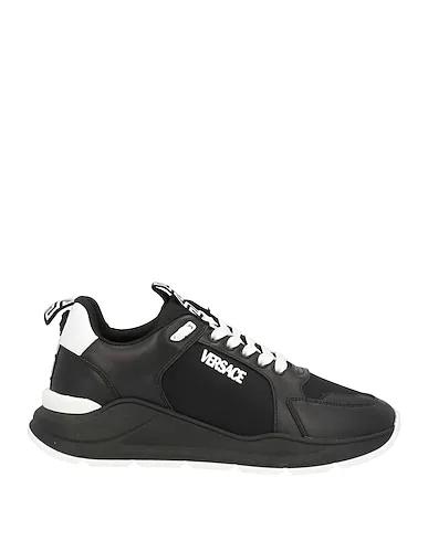 Black Leather Sneakers