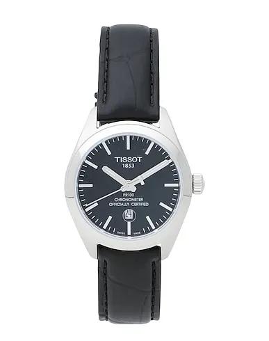 Black Leather Wrist watch T1012511605100
