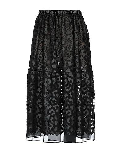 Black Organza Maxi Skirts
