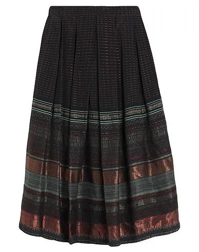 Black Organza Midi skirt