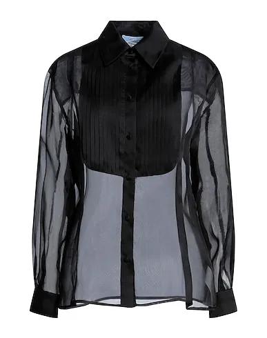 Black Organza Silk shirts & blouses
